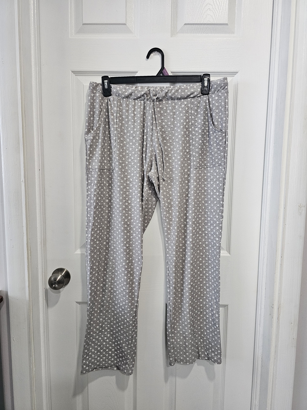 Lucky Brand Heather Gray Star Print Jogger Pants